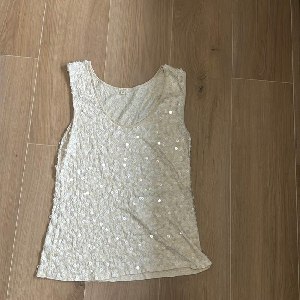 Sequin J Crew tank